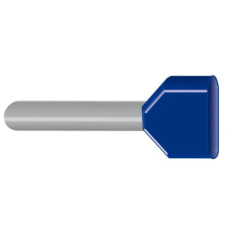 Insulated End Sleeve Boot Lace Ferrules-Double 2.5𝑚𝑚² Blue-