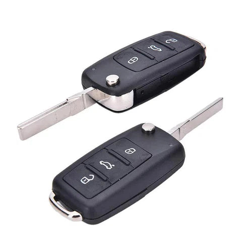 Key FOB VW Flip 3 Button Case-Keys-Inyati-HU66 Blade-diyshop.co.za