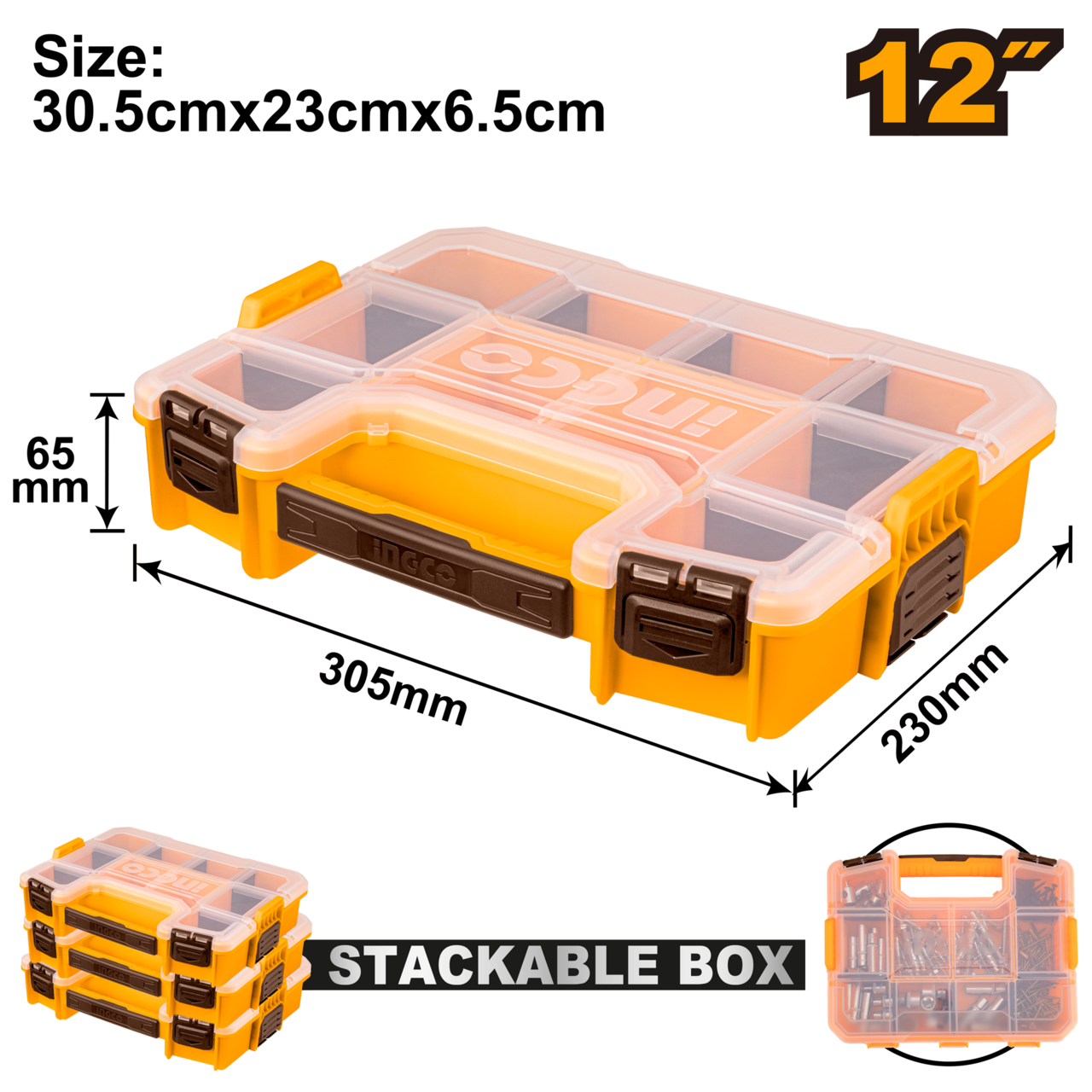 Stackable Organiser Case Empty iNGCO