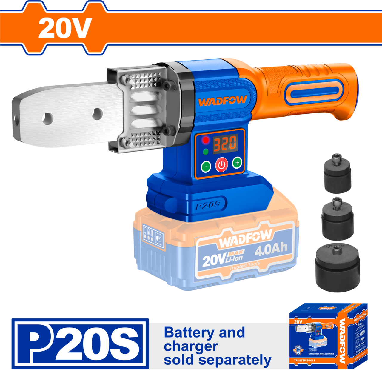 Plastic Tube Pipe Welder Cordless 20𝑉 WADFOW