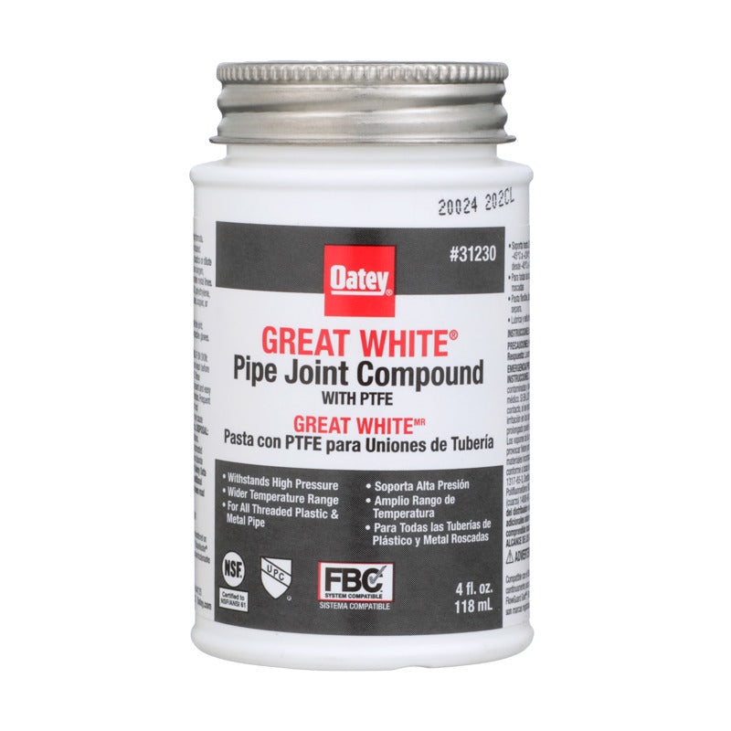 مركب توصيل الأنابيب مع PTFE Oatey