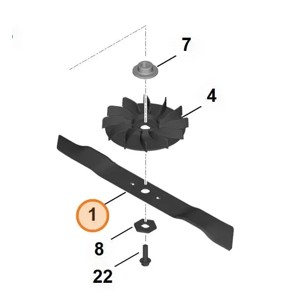 Lawnmower Bar Blade for RMA53v STIHL