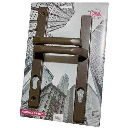 Lockset Aluminium 25mm Complete-Brown-