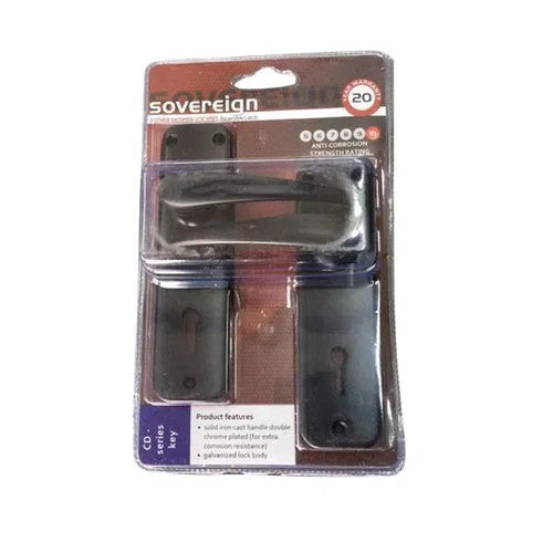 Lockset Keyhole Premium Soveriegn/Euro-Locksets-Sovereign-3Lever-Matt Black-diyshop.co.za