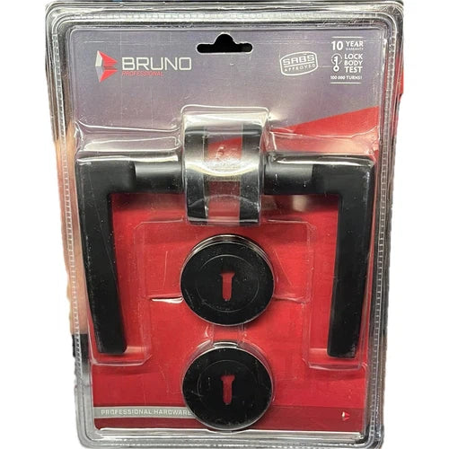 Lockset Rose Handle-Matt Black-