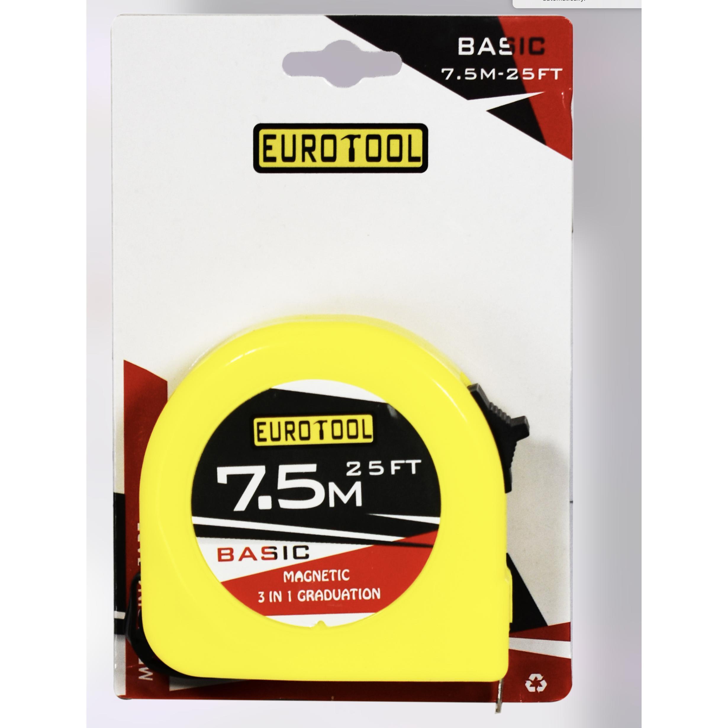 Measuring Tape Econo Yellow Euro-Measuring Tapes-Archies Hardware-10m-diyshop.co.za