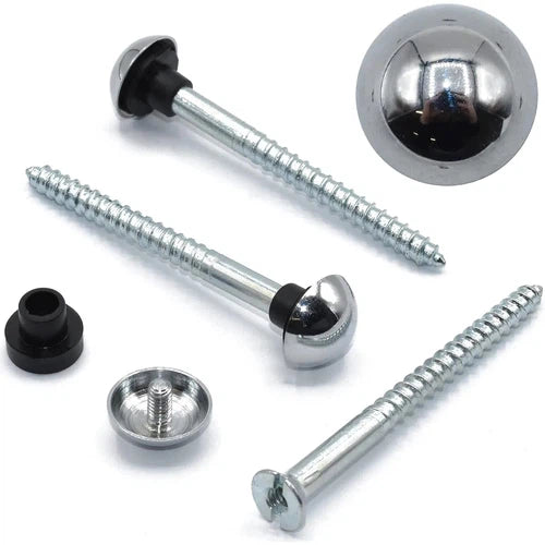 Mirror Screw with CP Dome Cap