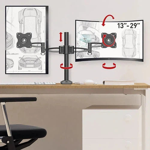 Monitor Desk Mount Dual Barkan-