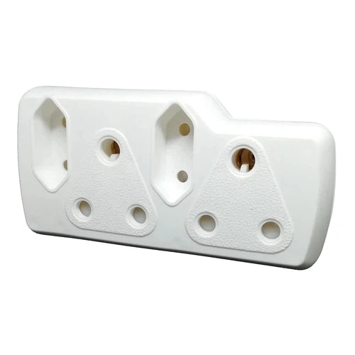 Multi Adapter Plug 2x Euro 2x 3Pin-