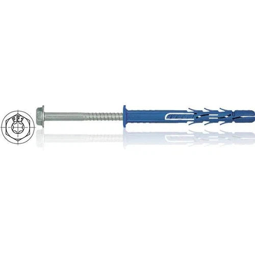 Nylon Frame Fixing Hex Colar Rawlplug-Anchors-Rawlplug-10 x 120mm-each-diyshop.co.za