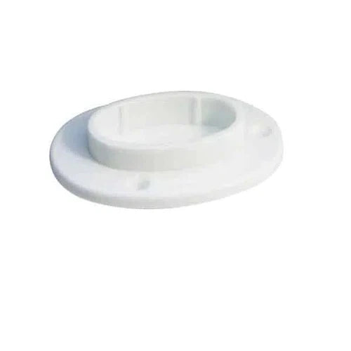 Oval Rail Flange Bracket Plastic-Brackets-Archies Hardware-diyshop.co.za