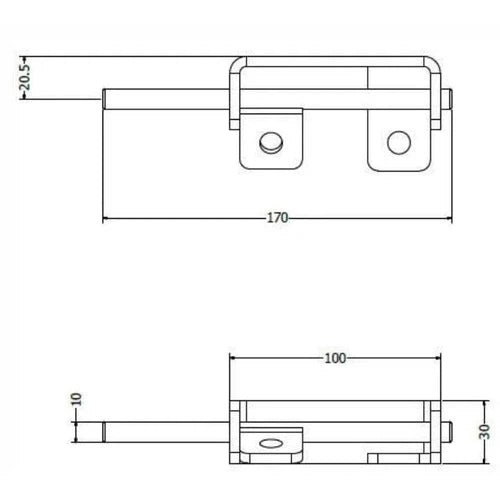 Pad Bolt Mild Steel Premium Painted-95mm Left-