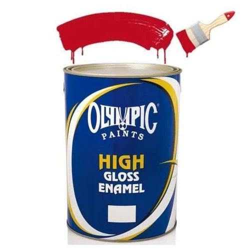 Paint Enamel High Gloss Olympic-500mℓ-Signal Red-