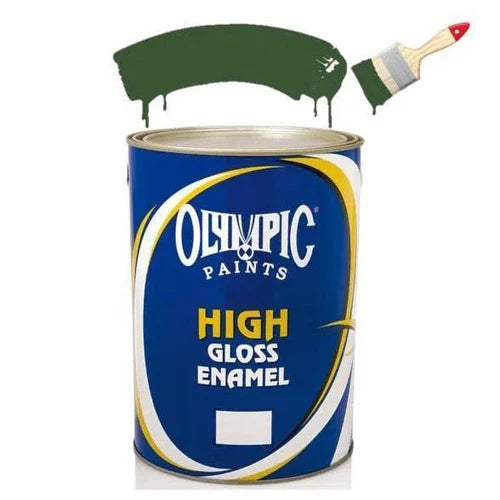 Paint Enamel High Gloss Olympic-500mℓ-Brilliant Green-