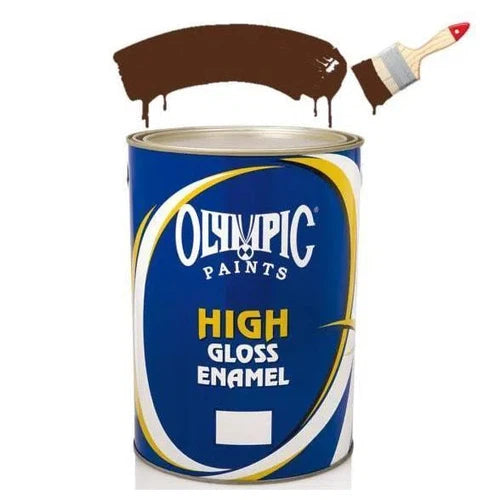 Paint Enamel High Gloss Olympic-500mℓ-PWD Brown-