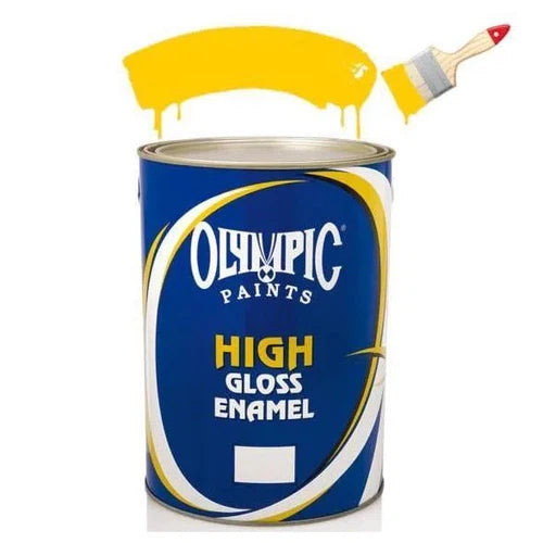 Paint Enamel High Gloss Olympic-500mℓ-Bright Yellow-
