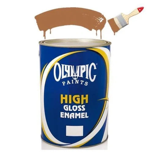 Paint Enamel High Gloss Olympic-5ℓ-Light Brown-