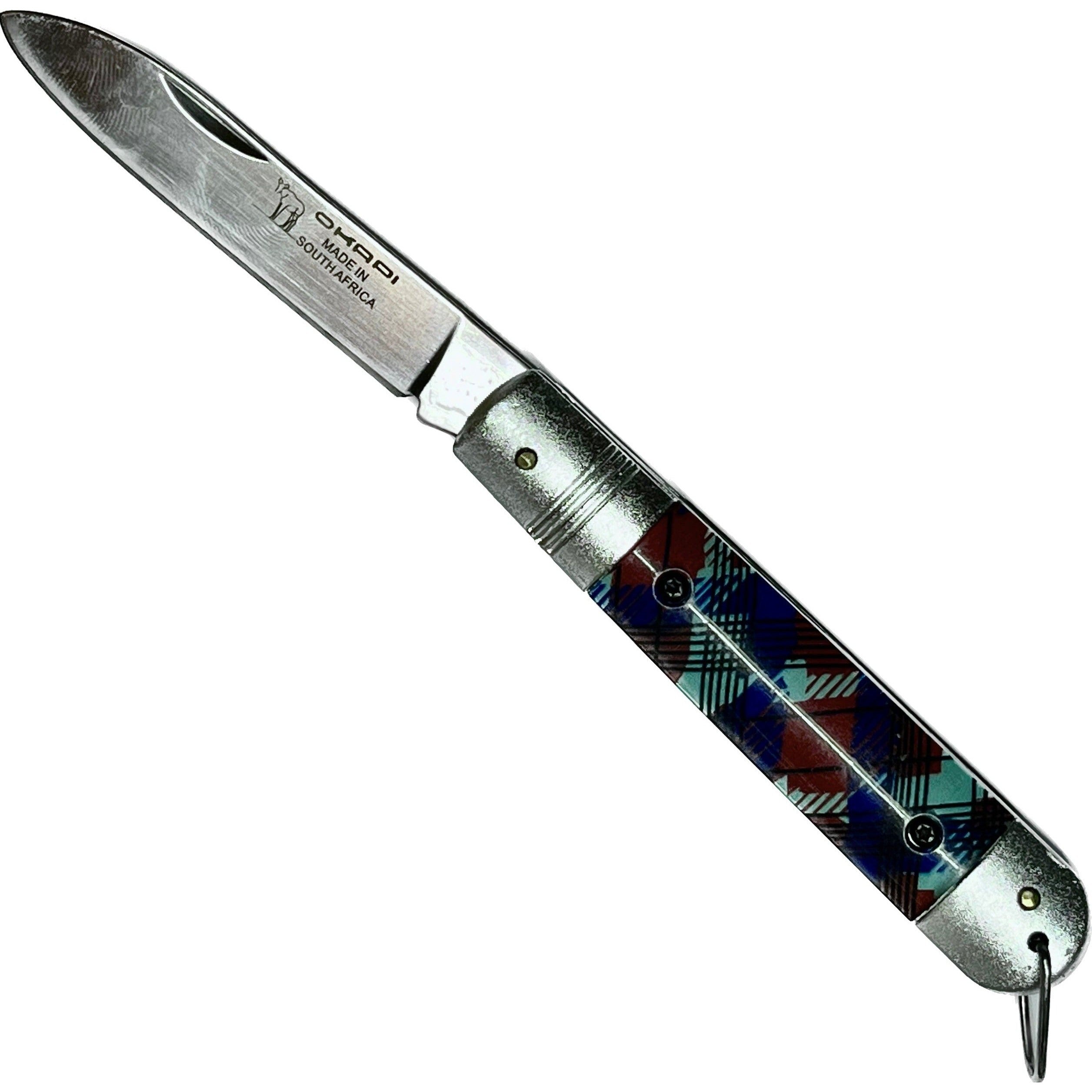 Canivete Tartan Prata Okapi