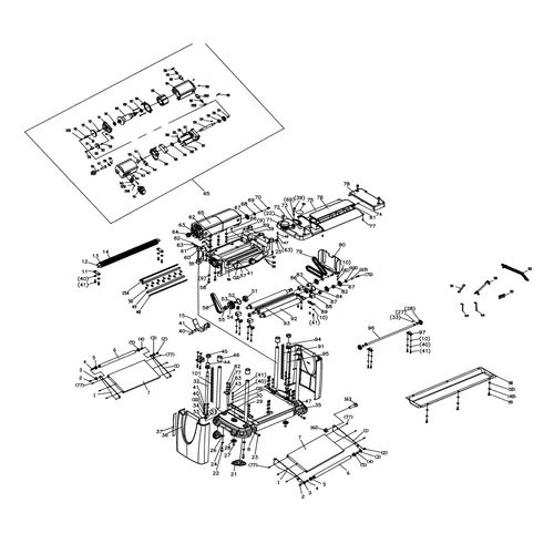 Planer Thicknesser Electric 1500𝑊 iNGCO-