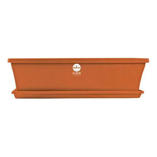 Plant Pot Plastic Sill Planter SEBOR-𝐿50𝑐𝑚-Terracotta-