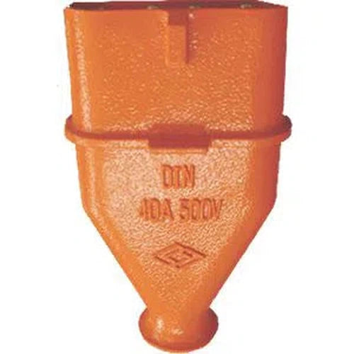 Plug Top DIN Orange Aluminuim