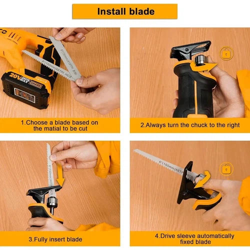 Reciprocating Saw Cordless 20𝑉 iNGCO-Tool Only-