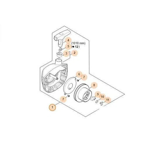 Rewind Starter Complete FS161/FS291 STIHL