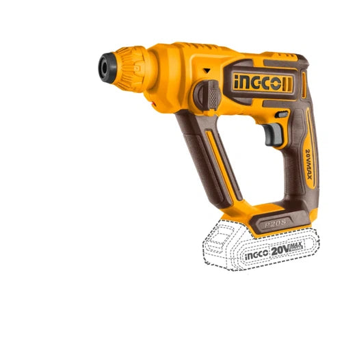 Rotary Hammer Drill Cordless 16𝑚𝑚 20𝑉 iNGCO-Tool Only-
