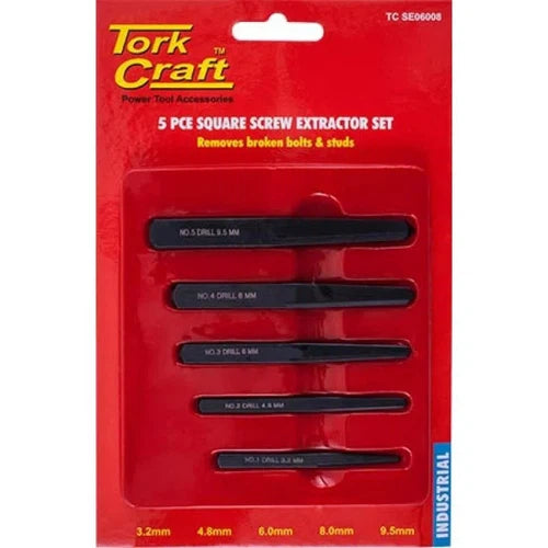 Screw Extractor Square Set 5pcⓓ-
