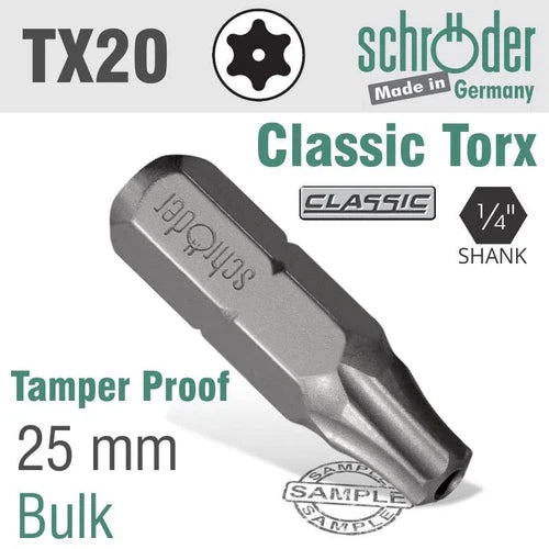 Screwdriver Bit Torx Tamper Proof-T7-25mm-
