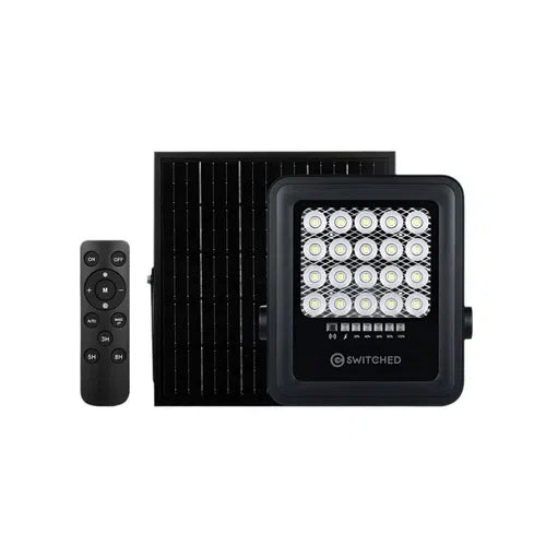 Solar Flood Light Switched-50𝑊+10𝑊 Panel-