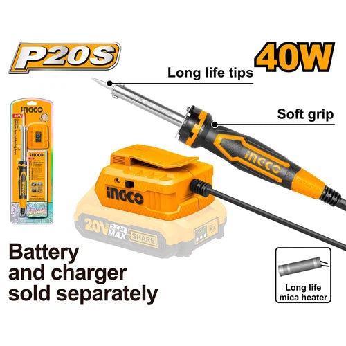 Soldering Iron Cordless 20𝑉 iNGCO