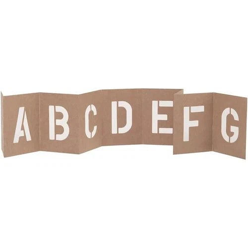 Stencil Letter's & Number's Set Paperboard-25𝑚𝑚-