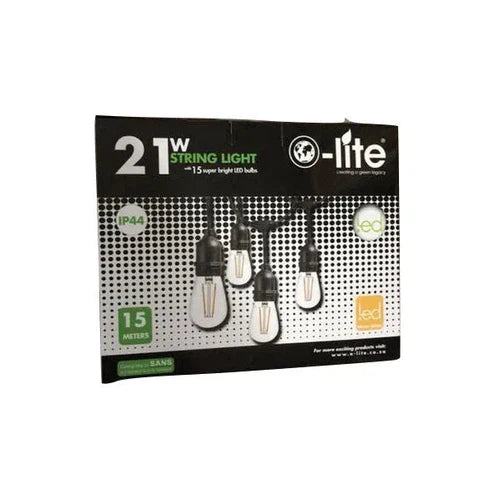 String Light 15m with Bulbs-LED Light Bulbs-O-lite-diyshop.co.za