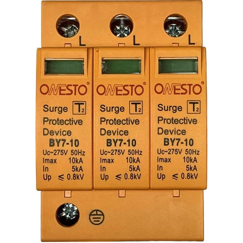 Surge Protection Device AC DIN Onesto »-Surge Protector-Onesto-10𝑘𝐴 3𝑃-diyshop.co.za