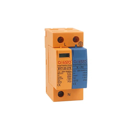 Surge Protection Device AC DIN Onesto »-Surge Protector-Onesto-40𝑘𝐴 1𝑃+N-PE-diyshop.co.za