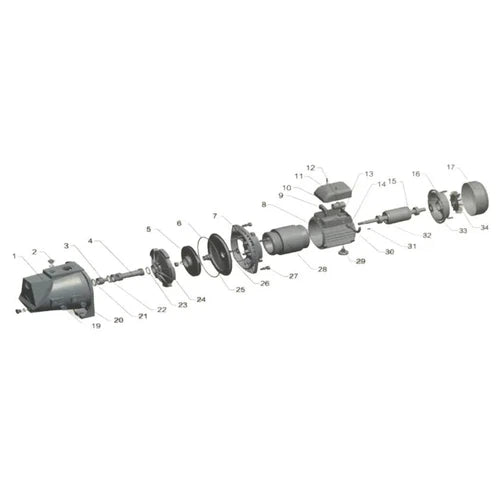 Vane for Pressure Pump Jet Self Priming 0.75kwⓓ-