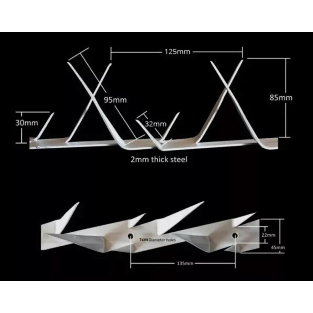 Wall Spike Barracouta-𝐿1.5𝑚 x 85𝑚𝑚 Galvanised-each-