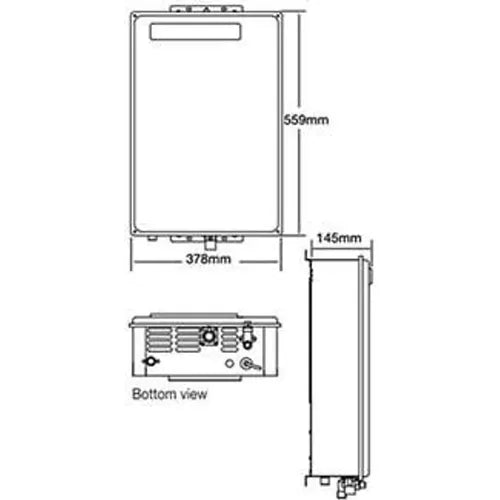 Water Heater Gas Electric Ignition Gasmate Kwikot-20ℓ𝑝𝑚-
