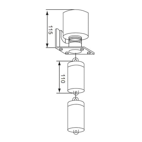 Water Level Float Switch +Weights MCE-Submersible-MCE-diyshop.co.za