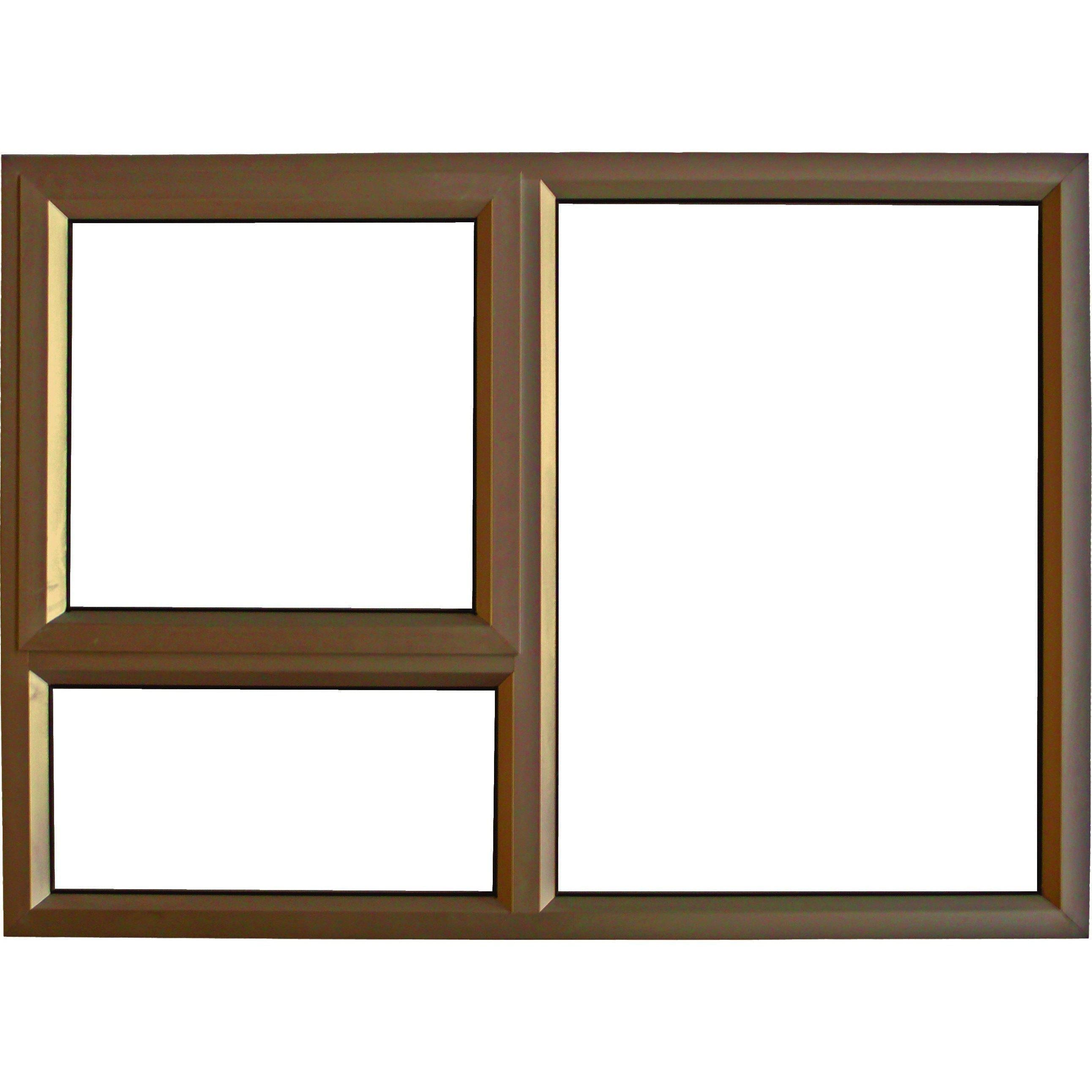 Window Aluminium PT 159 (𝑊1490x𝐻890mm)-Window Frames-KNI-Bronze-Clear-diyshop.co.za