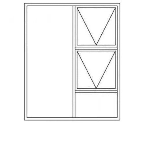 Window Aluminium PTT 1215 (𝑊1190x𝐻1490mm)-Window Frames-iBuild-Bronze-Clear-diyshop.co.za