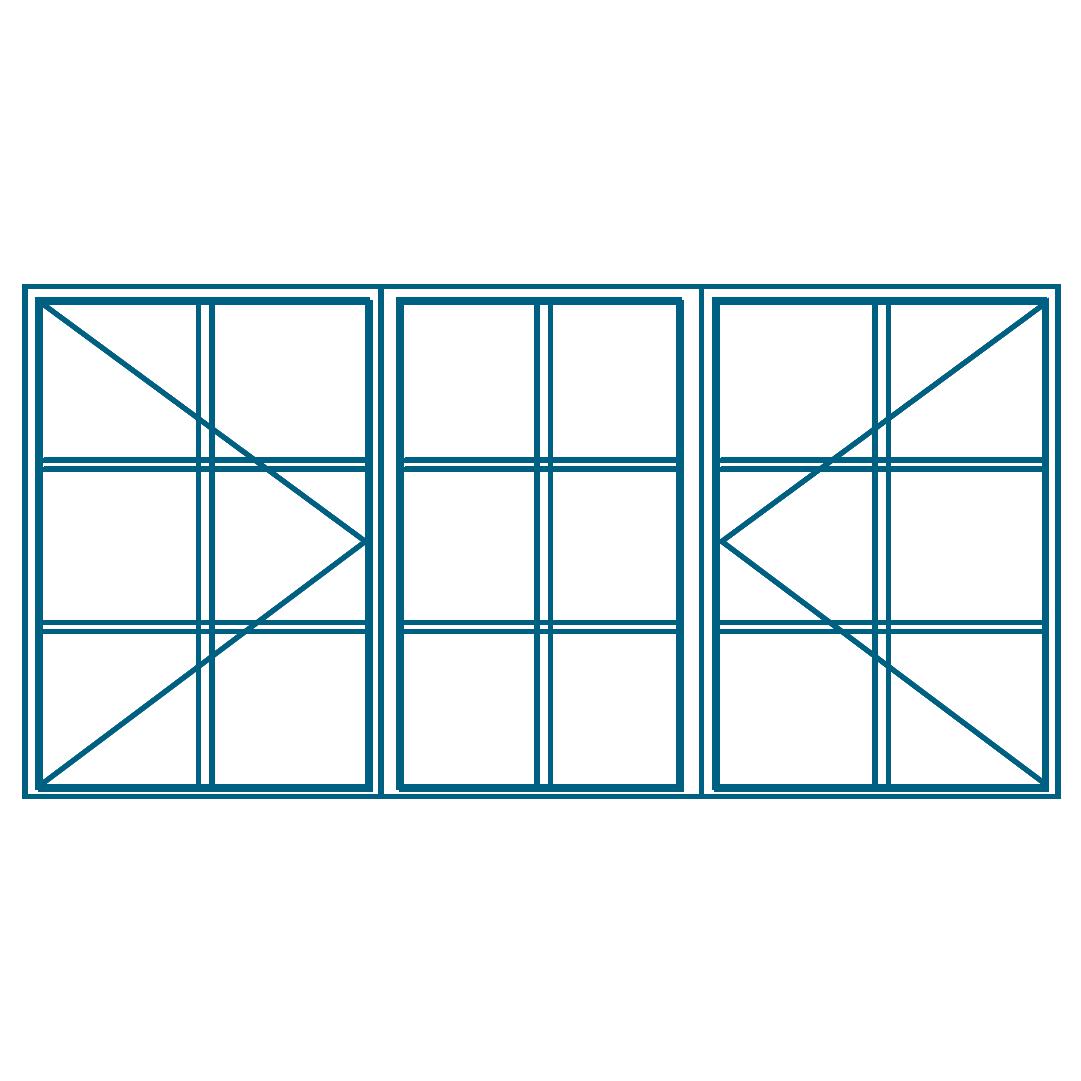 Window Steel C4 with Burglar Bars (𝑊1511x𝐻949mm)-Window Frames-Robmeg-diyshop.co.za