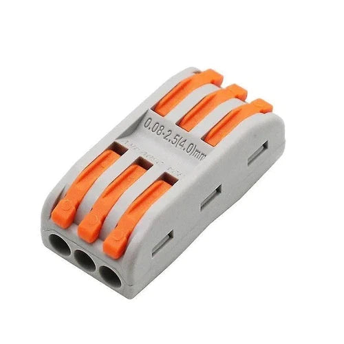 Wire Connector Toggle Type Grey/Orange-Archies Hardware-8way-each-diyshop.co.za