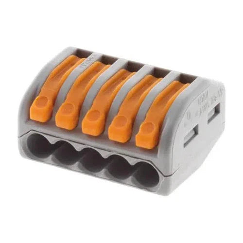 Wire Connector Toggle Type Grey/Orange-Archies Hardware-5way-each-diyshop.co.za
