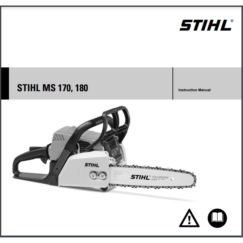 Instruction Manual MS170 STIHL-Power Tool & Equipment Manuals-STIHL-diyshop.co.za