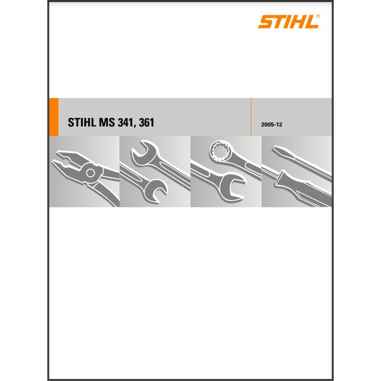 Service Repair Manual MS341/MS361 STIHL-Power Tool & Equipment Manuals-STIHL-diyshop.co.za