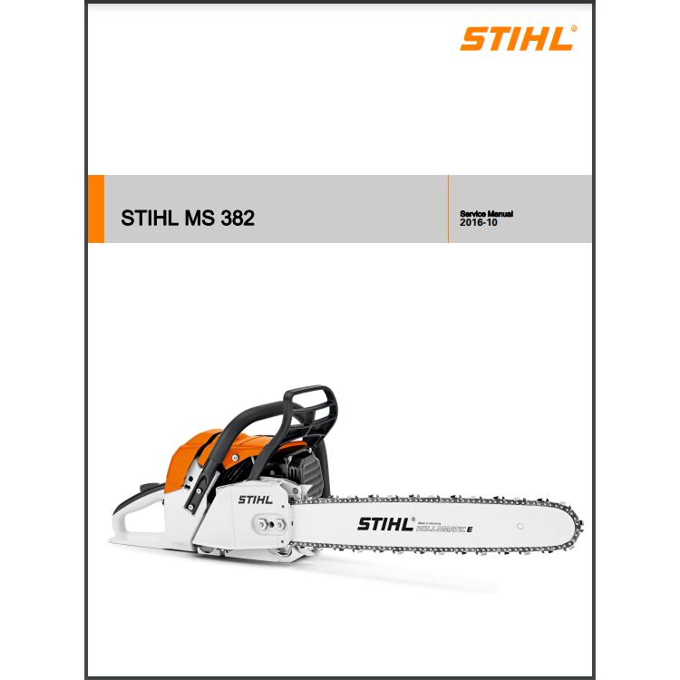 Service Repair Manual MS382 STIHL-Power Tool & Equipment Manuals-STIHL-diyshop.co.za