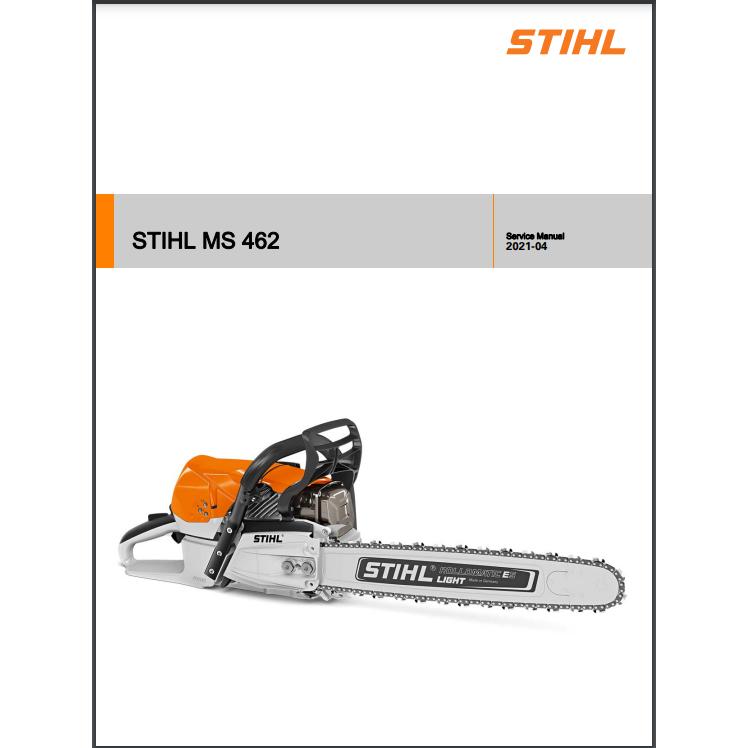 Service Repair Manual MS462 STIHL-Power Tool & Equipment Manuals-STIHL-diyshop.co.za