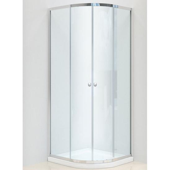 Shower Door Curved Corner Sliding »-Shower Doors-Archies Hardware-Silver/Circles-diyshop.co.za